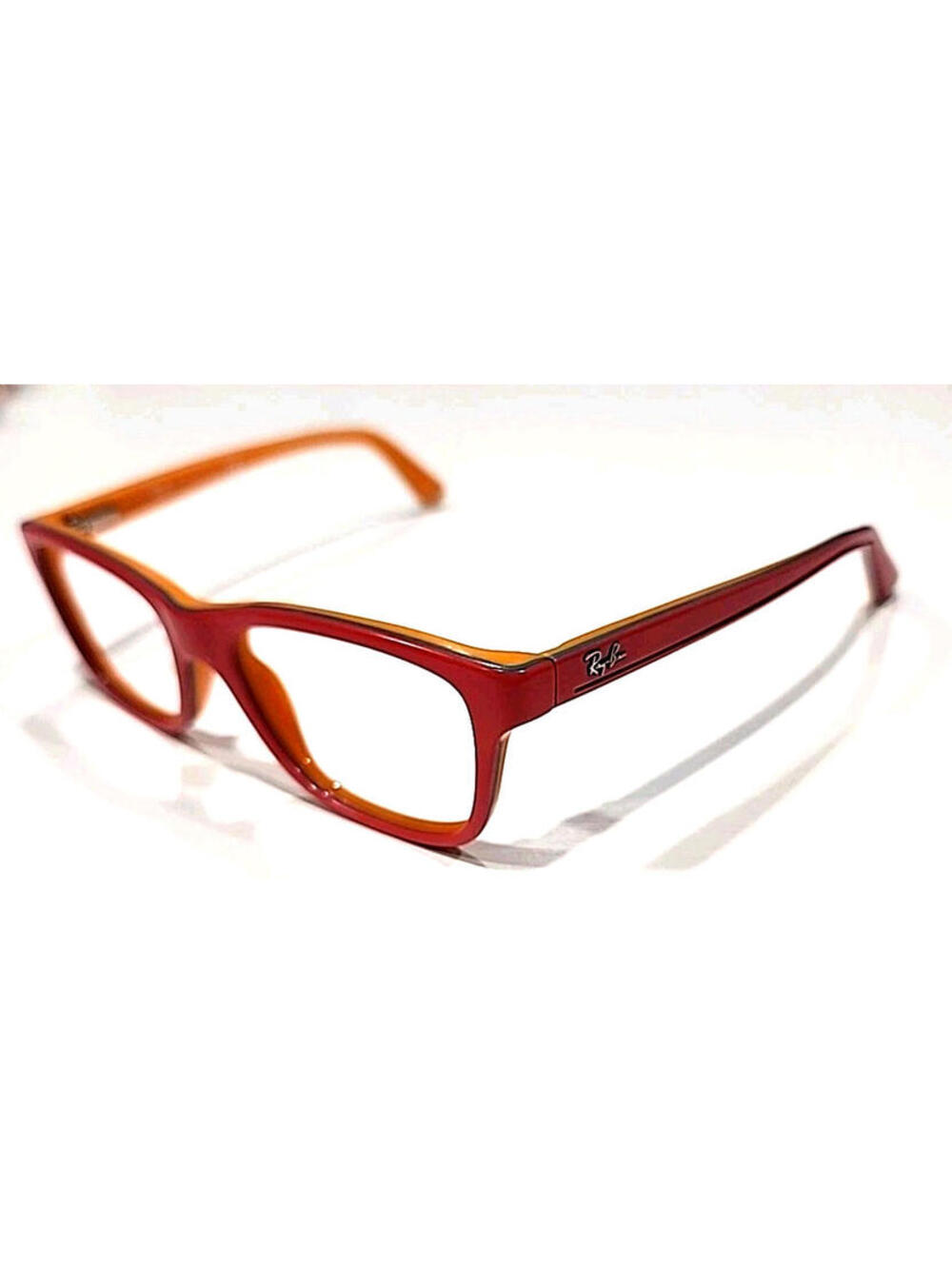Ray Ban Jr RB1536 3599 Kids Girls Red Orange Square Eyeglasses 48-16 130